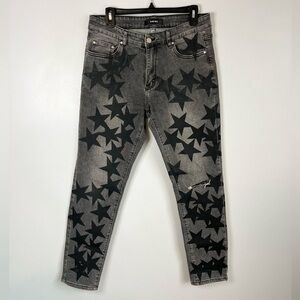 Amiri Size 32 • Black Star Chemist Blue Jeans Denim.